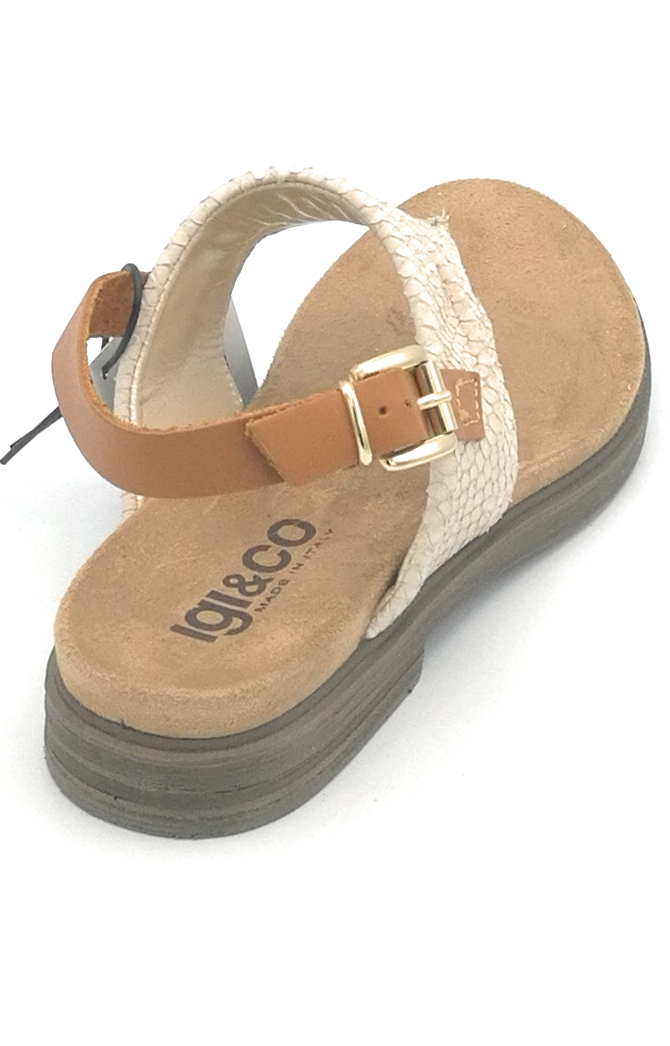 Igi e Co 5170611 sandalo infradito nabuk panna W