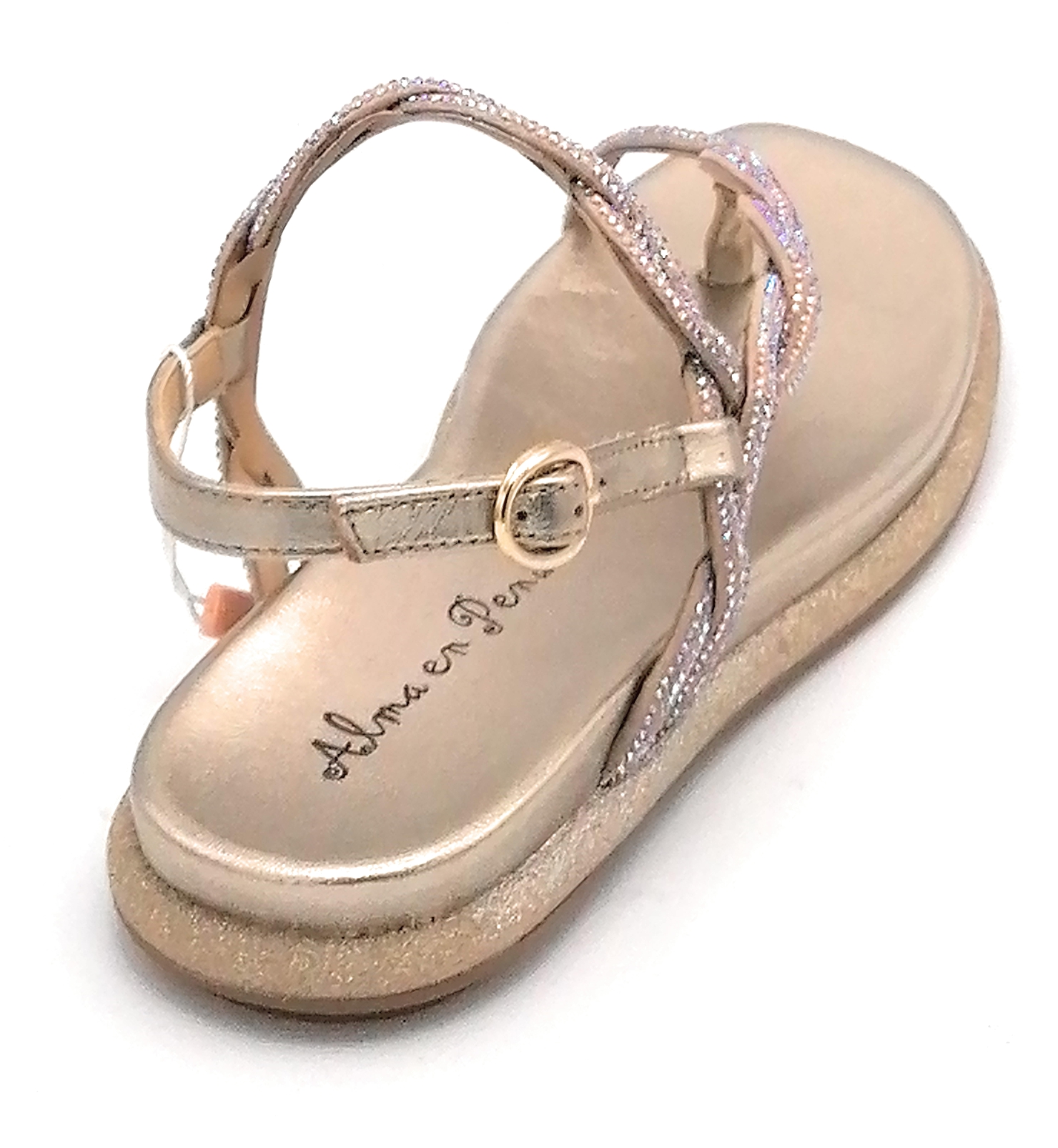 Alma en pena sandalo con strass 22382 suede vison - Napoleone Calzature